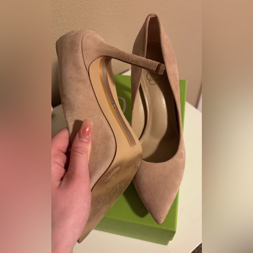 Sam Edelman hazel pump cappuccino heels